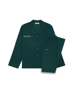 Womens 365 Lightweight Long Pyjama Set—foliage green