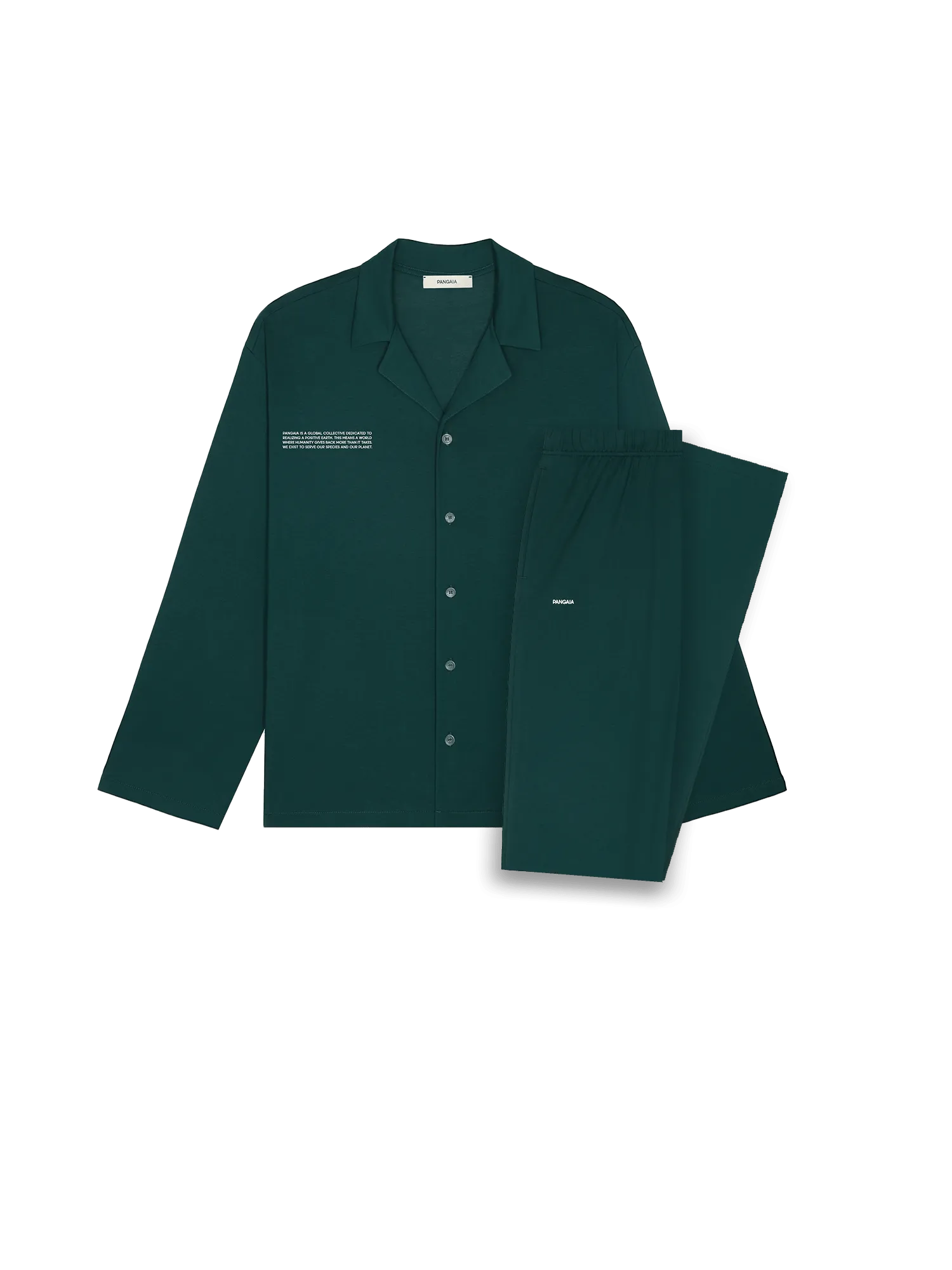 Womens 365 Lightweight Long Pyjama Set—foliage green